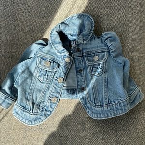 Cute baby girl denim jacket